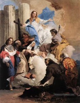 La Vierge aux Six Saints Giovanni Battista Tiepolo Peinture à l'huile